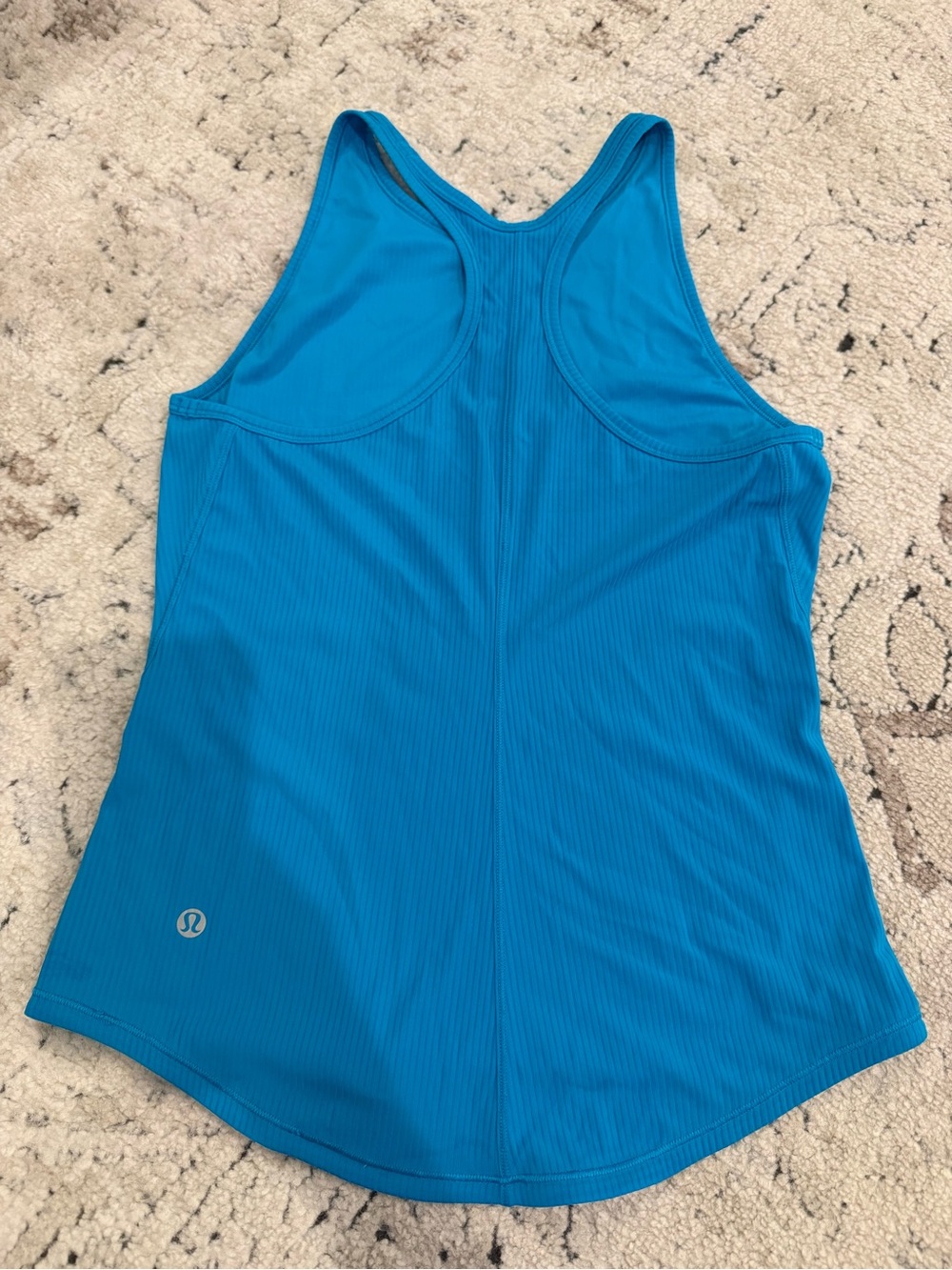 lululemon athletica Teal Ribbed Racerback Tank - Picture 2 of 2
